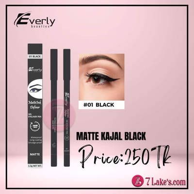 Everly Matte Kajal - Black
