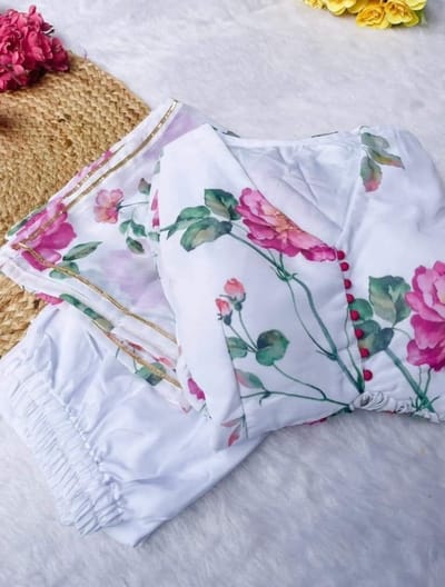 Bueaty Queen Georgette Gwan Three Piece - Image 1