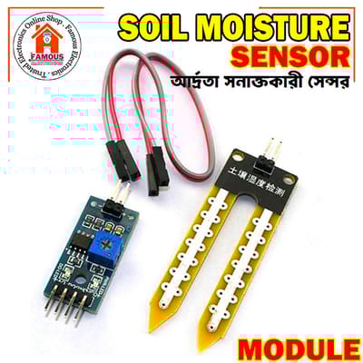 Soil Moisture Hygrometer Detection Humidity Sensor Module For Arduino