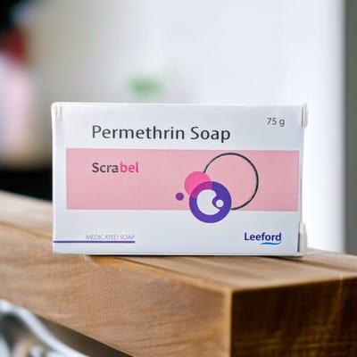 Scrabel Permethrin Soap [Indian] চুলকানি চিকিৎসায়