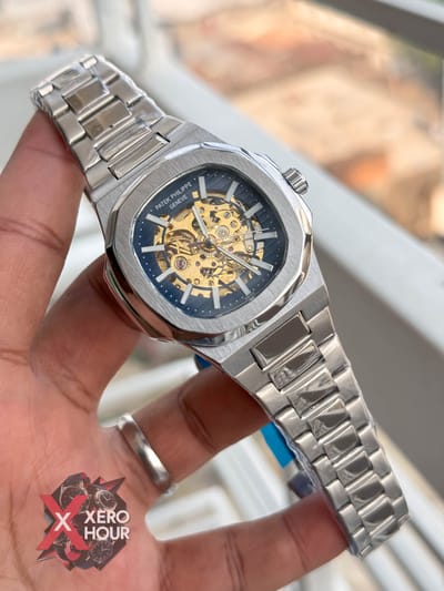 Patek Philippe | SS Body | Automatic Movement | Silver Blue