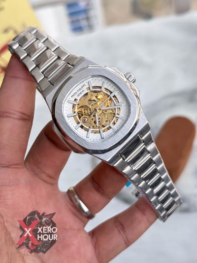 Patek Philippe | SS Body | Automatic Movement | Silver with white