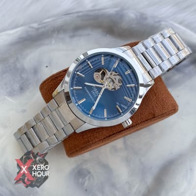 Tissot | Open Heart | Automatic Movement | Silver with Blue