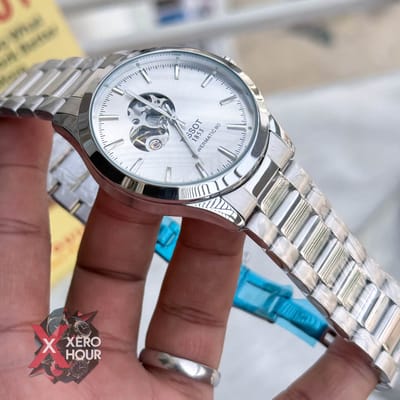 Tissot | Open Heart | Automatic Movement | Silver with White