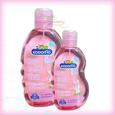 Kodomo Head To Toe Wash 200ml Pink