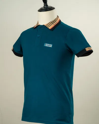 BB 12 Jaquard Collar Premium Polo Sailor Blue
