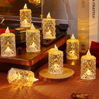 Dimond Cut Candle Light 3 inch