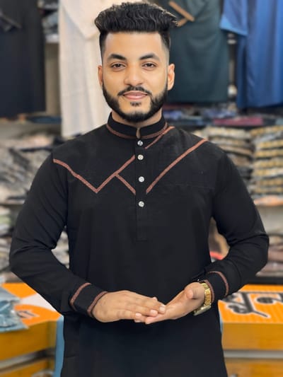 সিকোয়েন্স এমব্রয়ডারি পাঞ্জাবি - Image 2