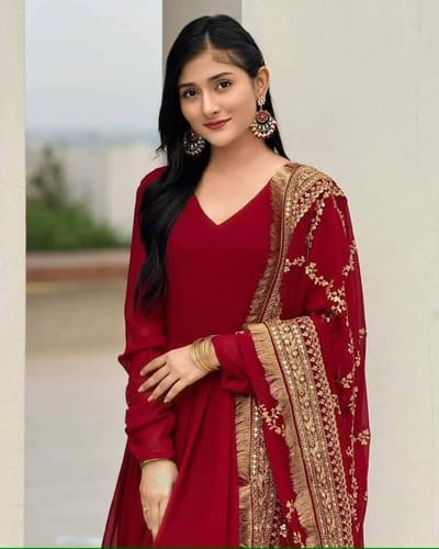 মহিলাদের জন্য পার্টি গাউন থ্রি পিস ড্রেস - Image 1