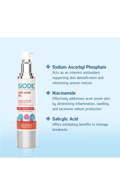 SIODIL ANTI-ACNE GEL 40ml - Image 2