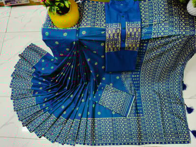 Sharee Panjabi Couple with Blouse Piece - Image 1