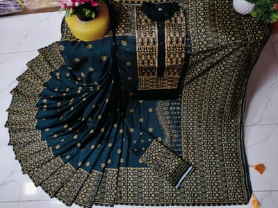 Sharee Panjabi Couple with Blouse Piece - Image 2