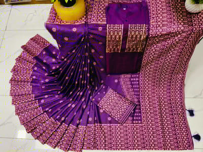 Sharee Panjabi Couple with Blouse Piece - Image 3