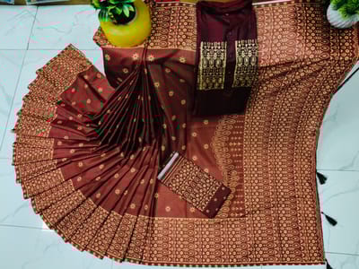 Sharee Panjabi Couple with Blouse Piece - Image 4