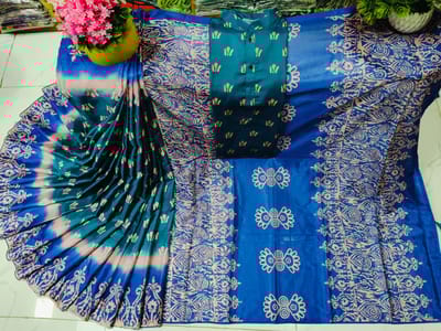 Sharee Panjabi Couple with Blouse Piece - Image 2