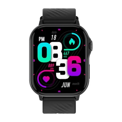 COLMI P82 Bluetooth Calling Smart Watch with Built-in GPS – Black