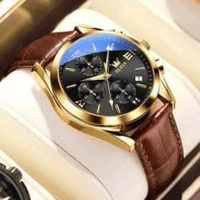 olevs belt men's watch ( Free Delivery 🔥)