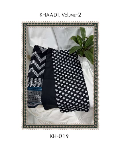 Original Pakistani Khaadi 3 Piece (V2/KH-0019)