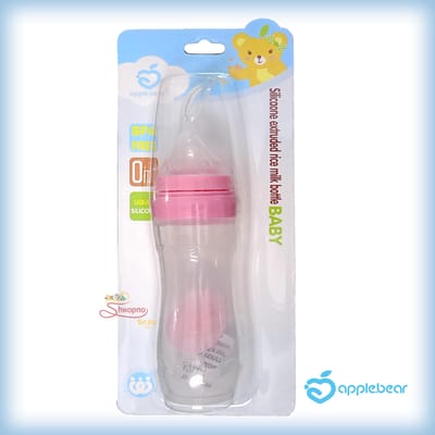 Apple Bear Silicaone Extruded Rice milk Bottle Baby