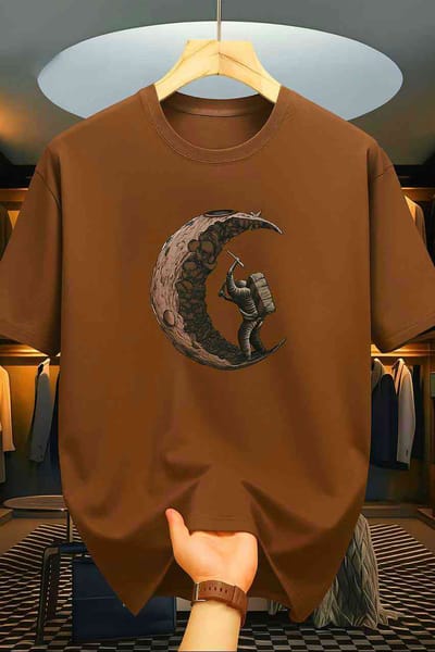 Drop Shoulder T-Shirt with Premium DTF Print — Trendy & Comfortable!