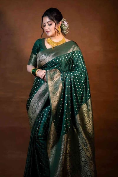 এক্সক্লুসিভ ডিজাইন সফট সিল্ক কাতান শাড়ি