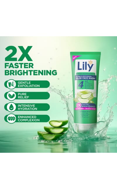 Lily Aloe Facewash 100ml - Image 4