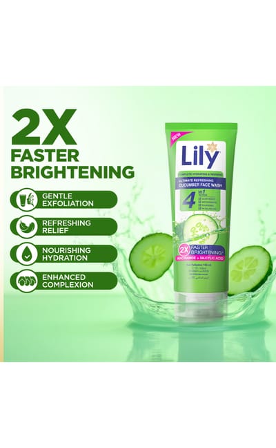 Lily Cucumber Facewash 100ml - Image 4