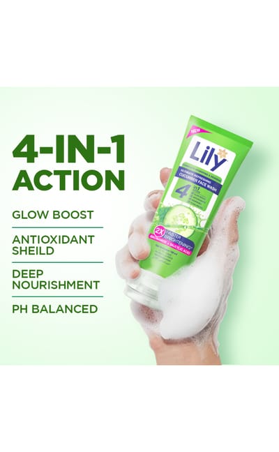 Lily Cucumber Facewash 100ml - Image 3