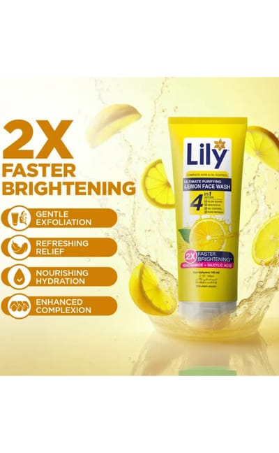 Lemon Facewash 100ml - Image 4