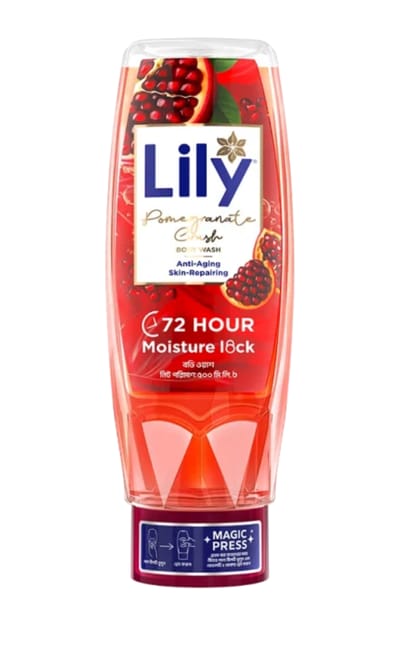 Lily Pomegranate Crush Body Wash 500ml - Image 1