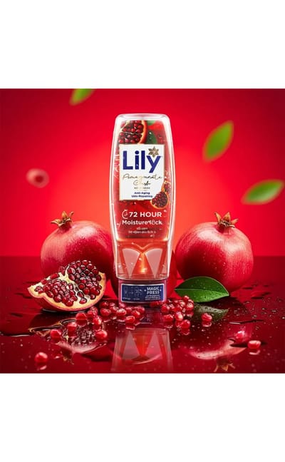 Lily Pomegranate Crush Body Wash 500ml - Image 4