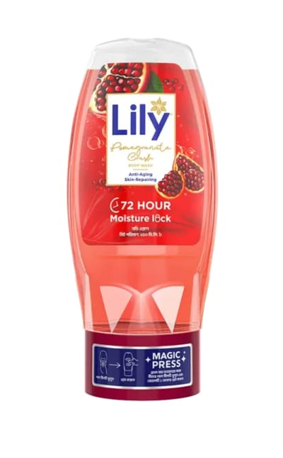 Lily Pomegranate Crush Body Wash 250ml - Image 1