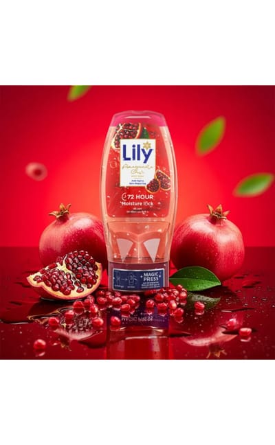 Lily Pomegranate Crush Body Wash 250ml - Image 3