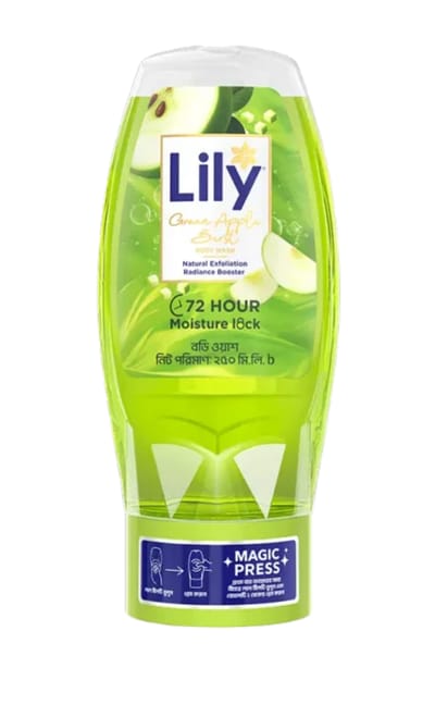 Lily Green Apple Burst Body Wash 250ml - Image 1