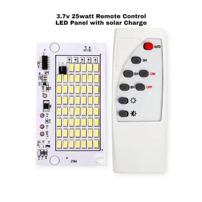 3.7V 25W Remote Control LED Panel with Solar Charging – Smart Solar LED Light Module