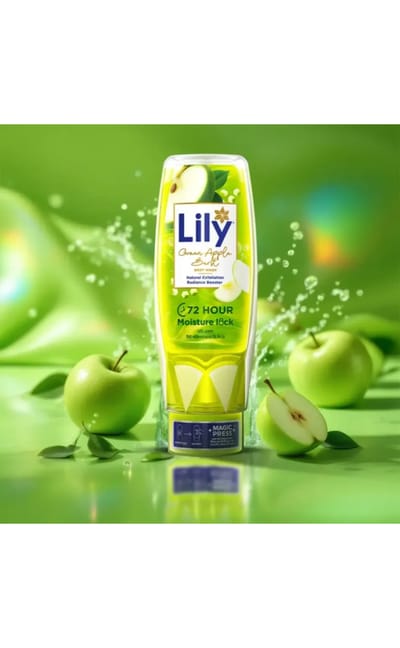 Lily Green Apple Burst Body Wash 500ml - Image 4