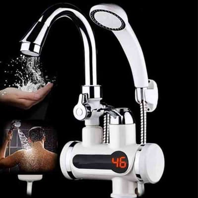 Electric digital Hot Water Tap with hand shower