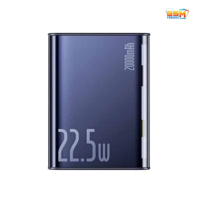 Baseus PPTSZ20 Semi Transparent 22.5W 20000mAh Digital Display Power Bank