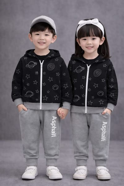 Elegant Stylish Baby sweet shirt & hoody and trouser Set - Image 2