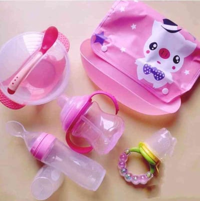 5Pcs Feeding Items Combo Set for 6 month+ Baby