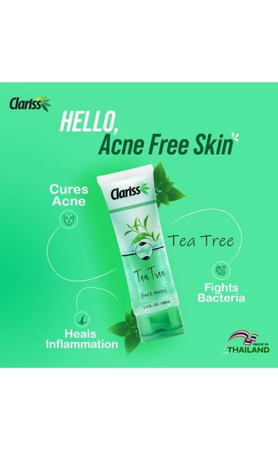 CLARISS TEA TREE FACE WASH 100ml - Image 4