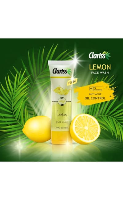 CLARISS LEMON FACE WASH 100ml - Image 3