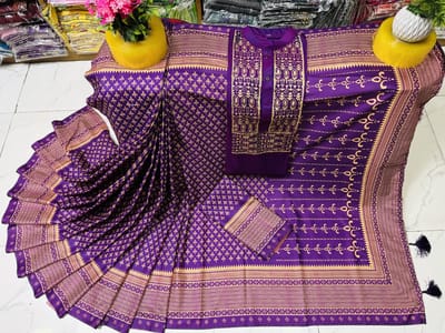 Sharee Panjabi Couple with Blouse Piece - Image 2