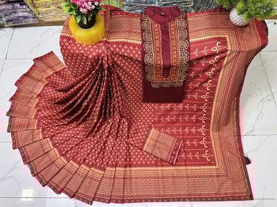 Sharee Panjabi Couple with Blouse Piece - Image 3