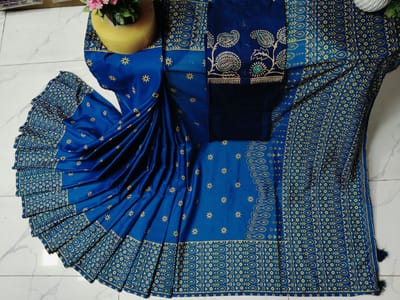 Sharee Panjabi Couple with Blouse Piece - Image 10