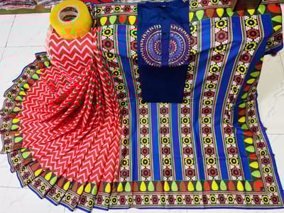 Sharee Panjabi Couple with Blouse Piece - Image 13