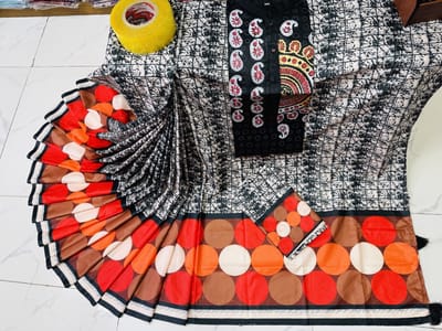 Sharee Panjabi Couple with Blouse Piece - Image 14