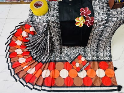 Sharee Panjabi Couple with Blouse Piece - Image 22