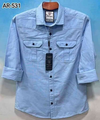 👕 Casual Full Sleeve Double Pocket Shirt✨ Premium Export Quality Oxford Cotton Shirt ✨