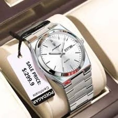 POEDAGAR 930 Men's New Luxury Luminous Date Week Stainless Steel Quartz Watch For Men - Image 7